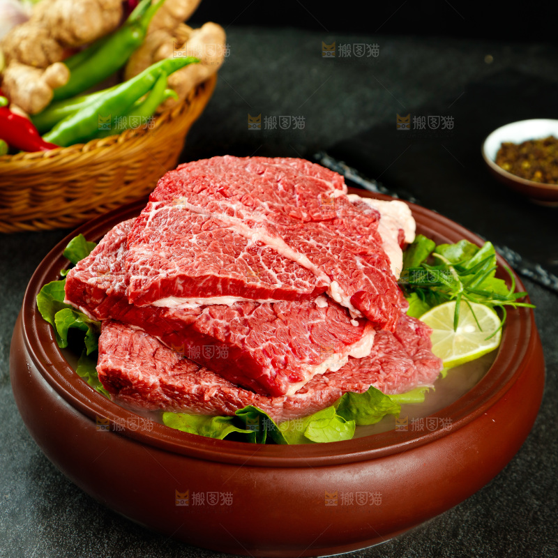 新鲜的牛腩肉