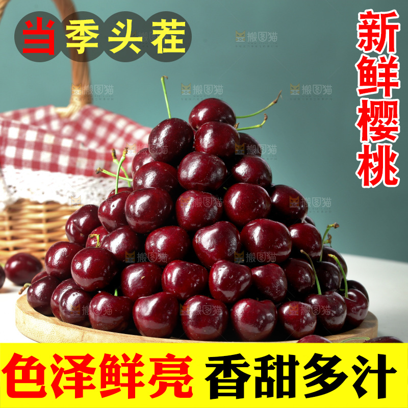 一堆山东大樱桃