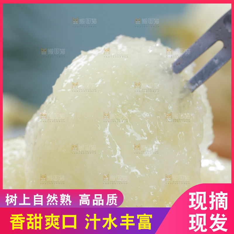 白露流星蜜瓜果肉特写