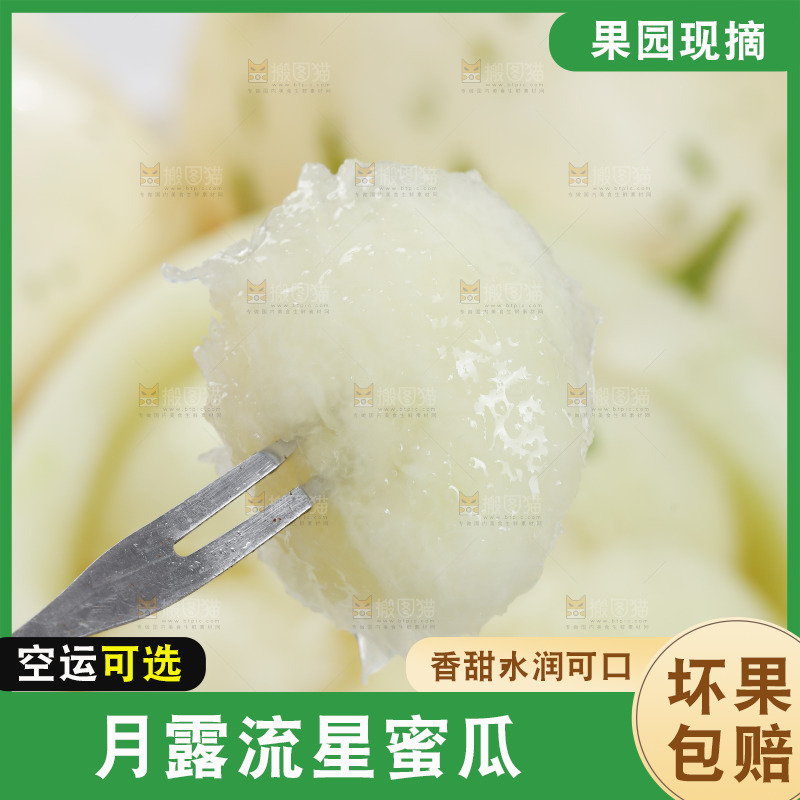 白露流星蜜瓜果肉特写