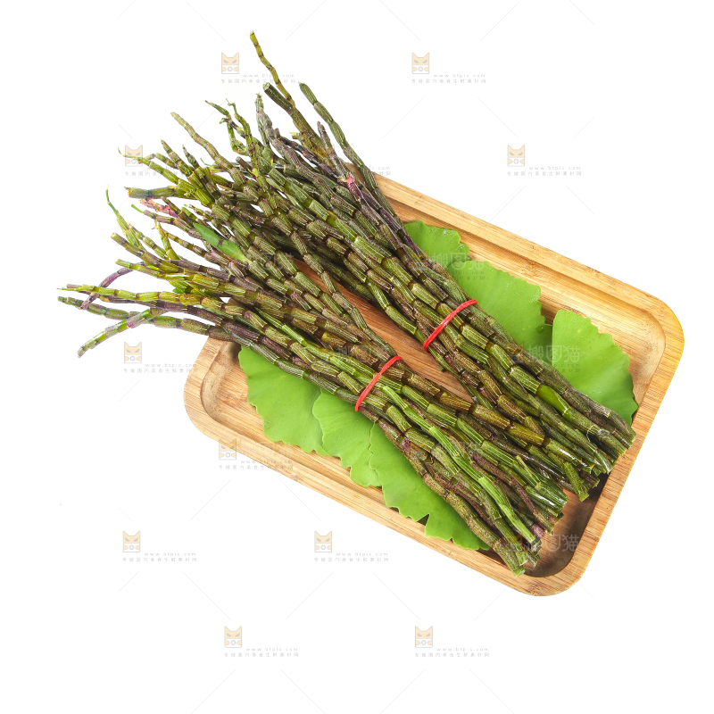白底上一盘霍山石斛鲜条