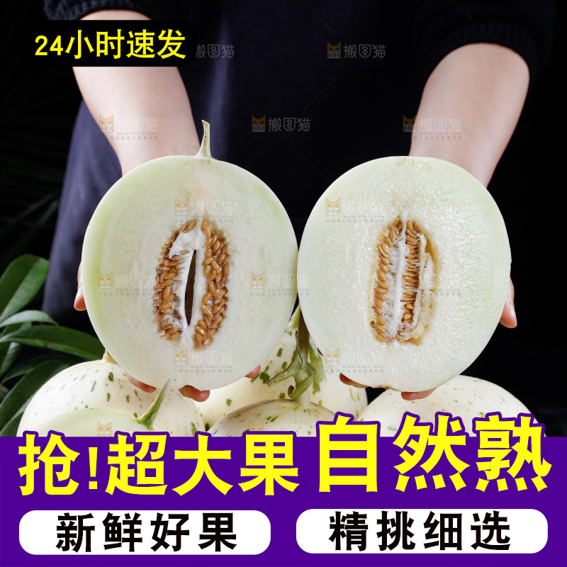 切面的月露流星蜜瓜