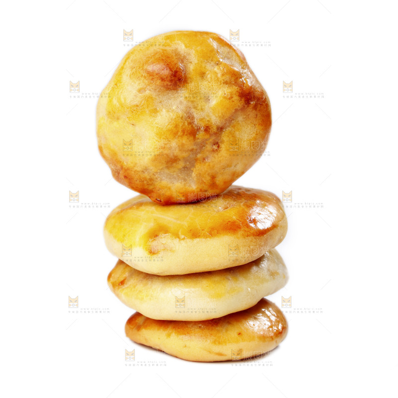 白底上放着鸡仔饼