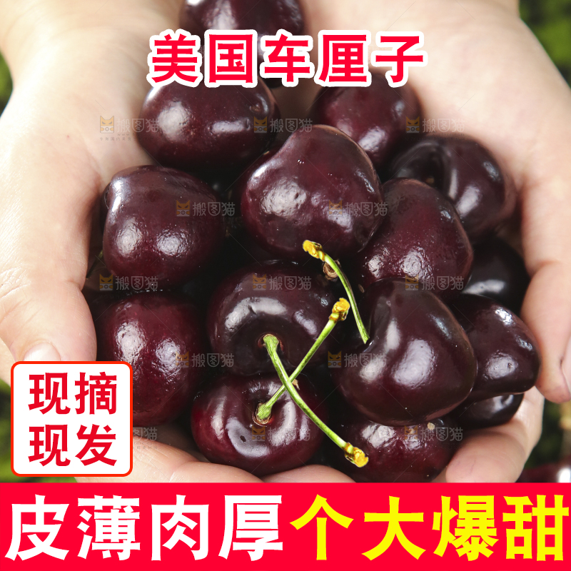 手里捧着进口车厘子