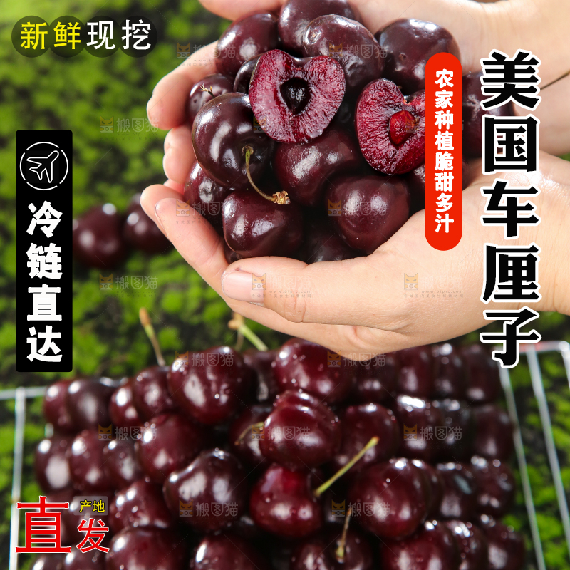 手里捧着进口车厘子