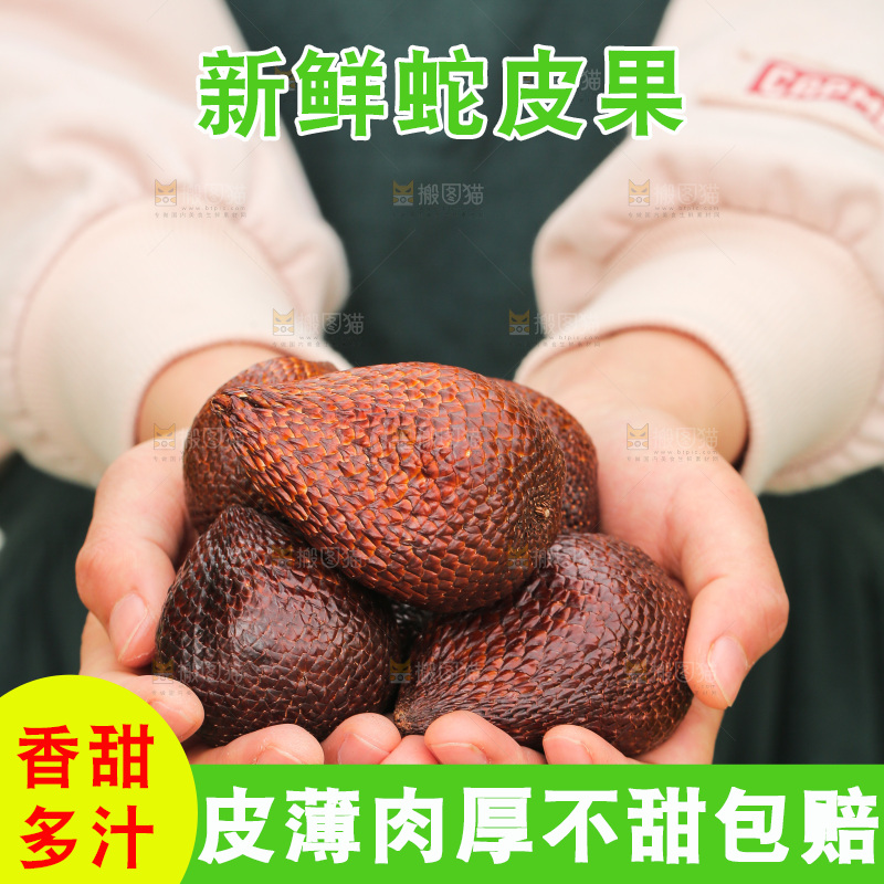 手里捧着印尼蛇皮果