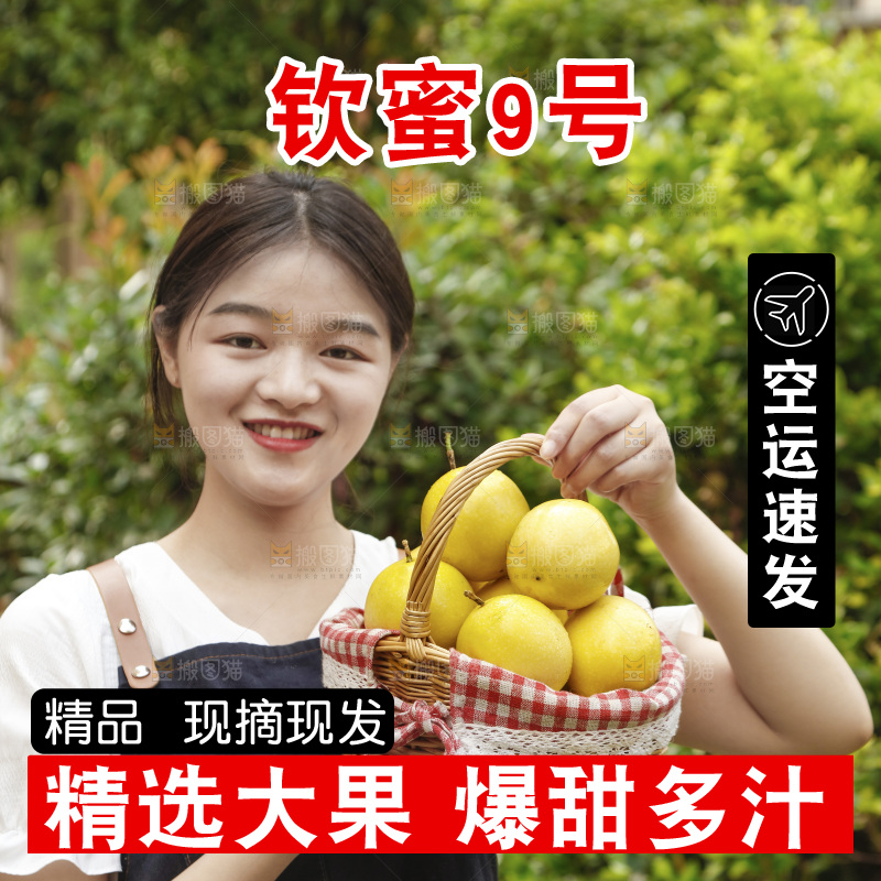 女孩手里提着一篮新鲜黄金百香果