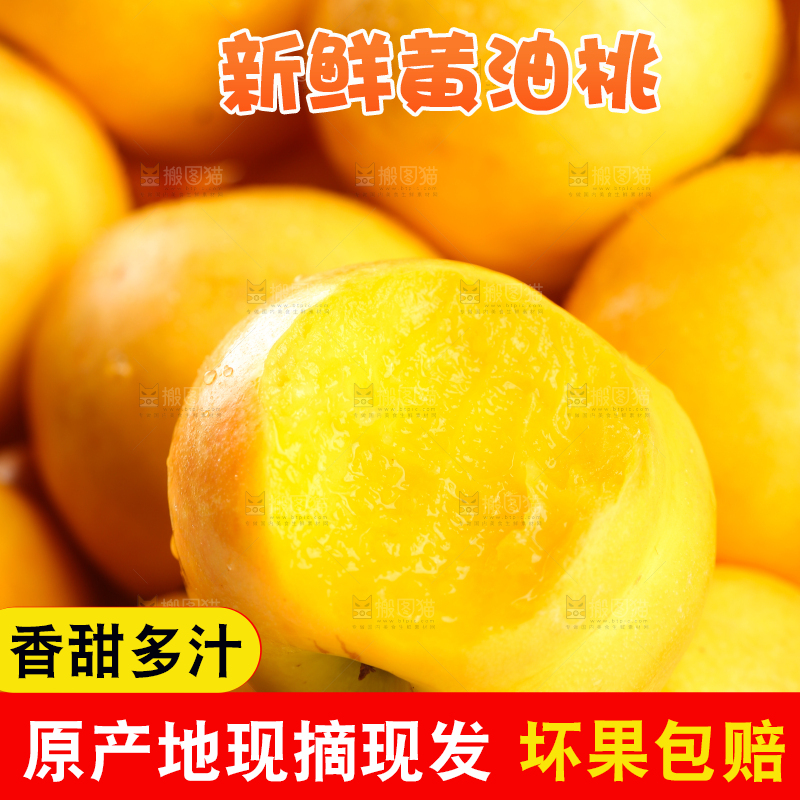 一篮黄金油桃