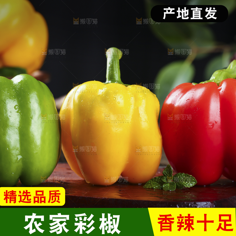 木底上的圆辣椒