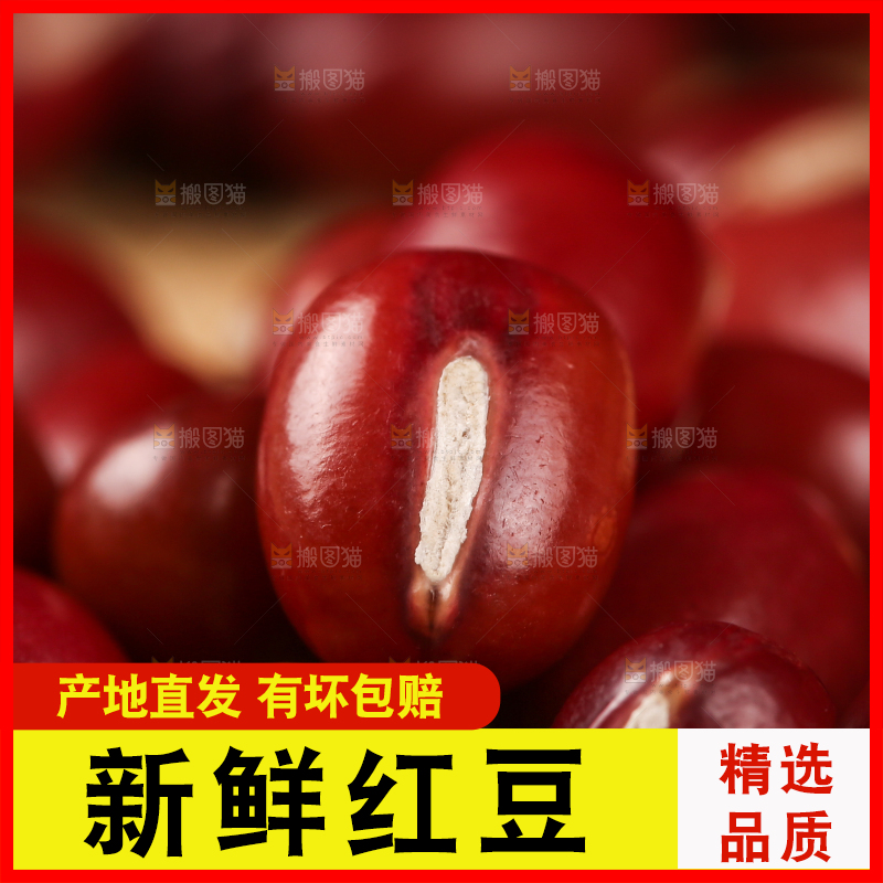 布底上的红小豆