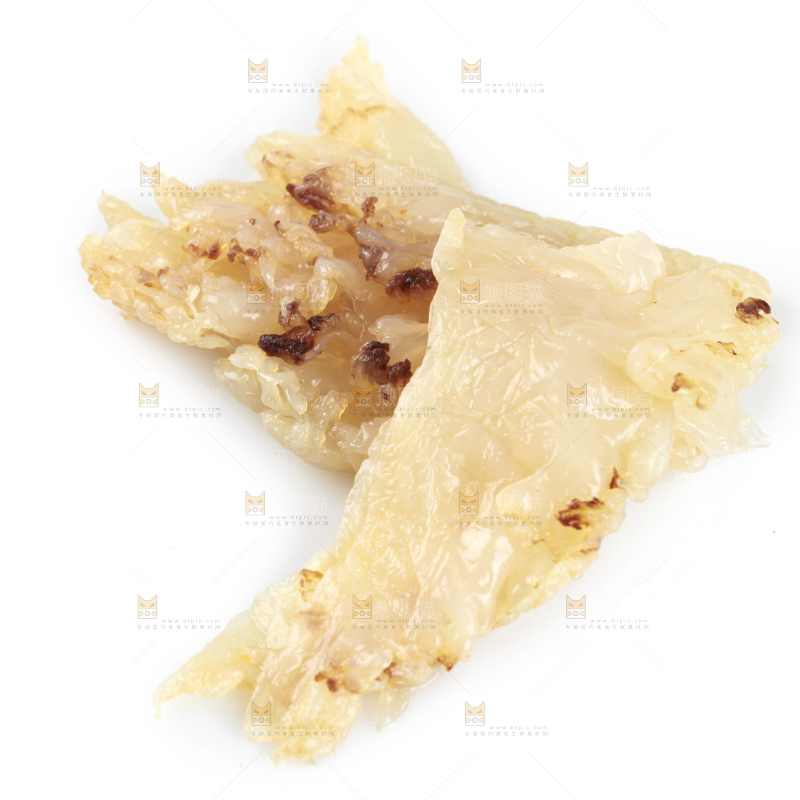 白底上的海蜇皮