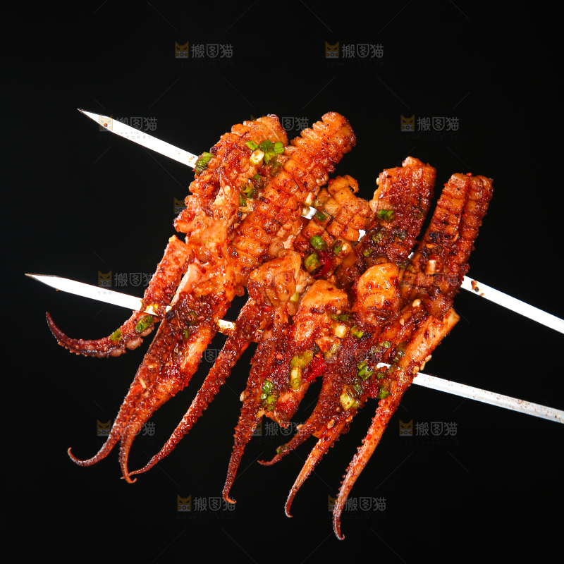 麻辣烧烤鱿鱼串