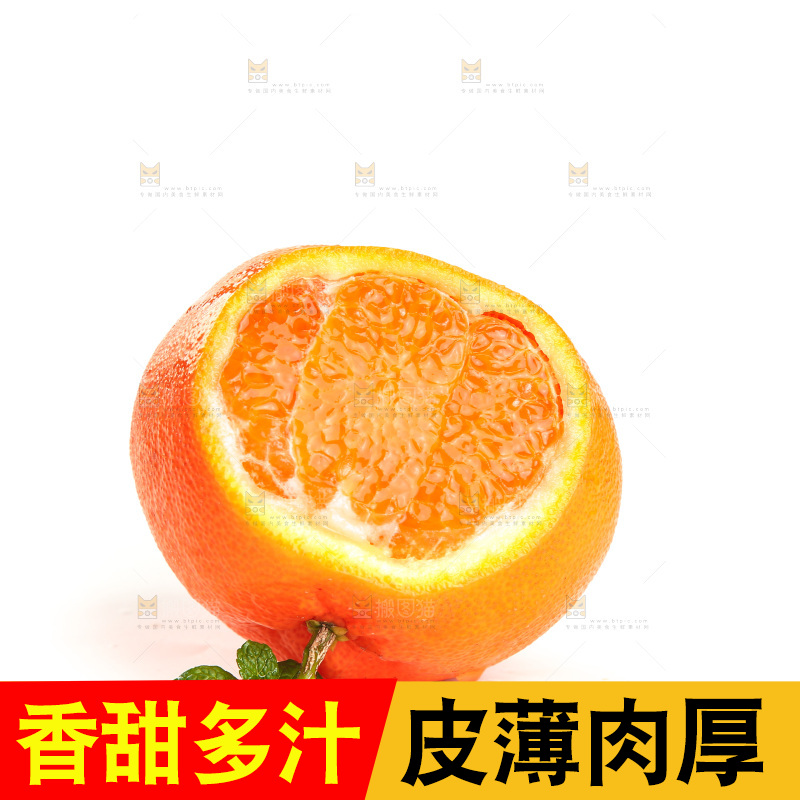 白底上的耙耙柑