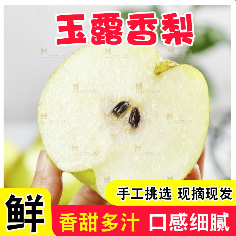 手上拿着的玉露香梨