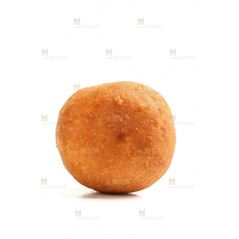 白底上的火腿月饼