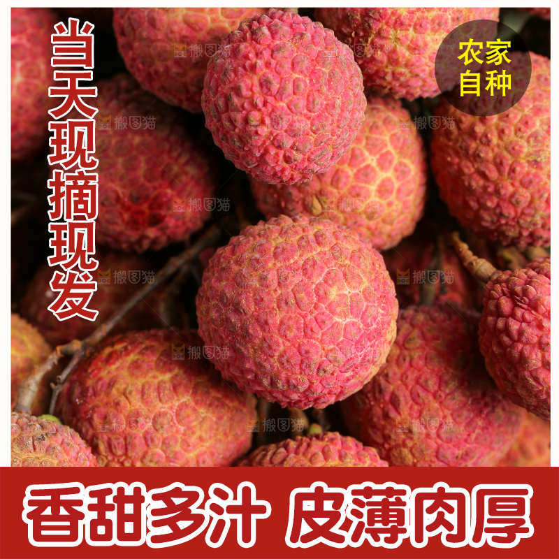 木底上放着无核荔枝