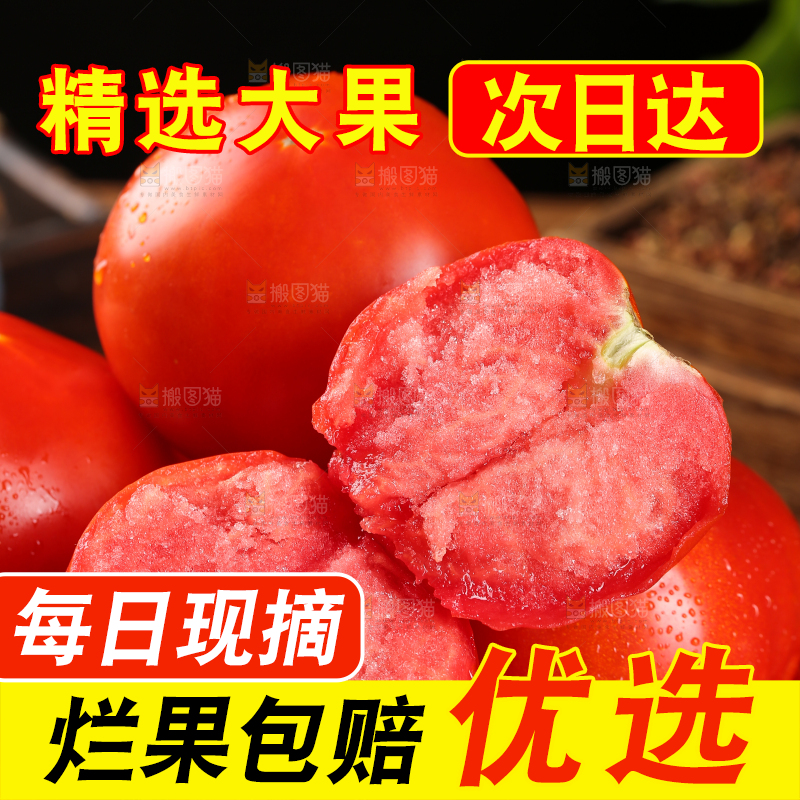 一堆沙瓤西红柿