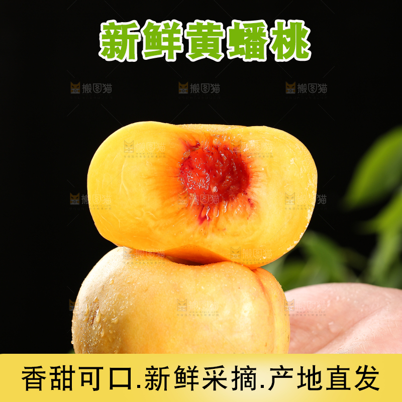 手上放着黄油蟠桃