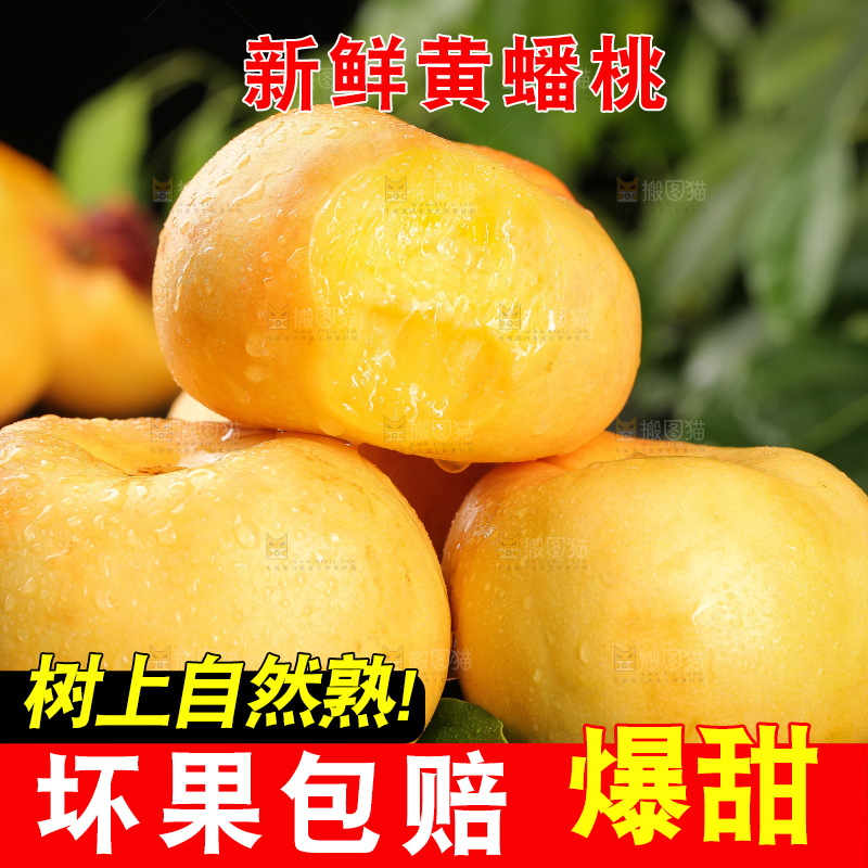 深底上的黄金油蟠桃