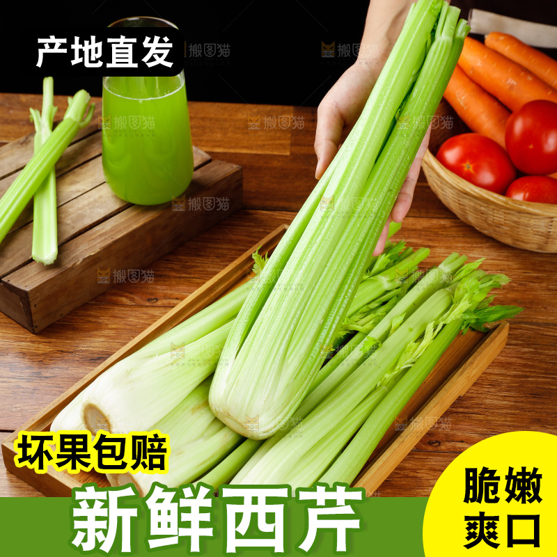 手里拿着山东大西芹