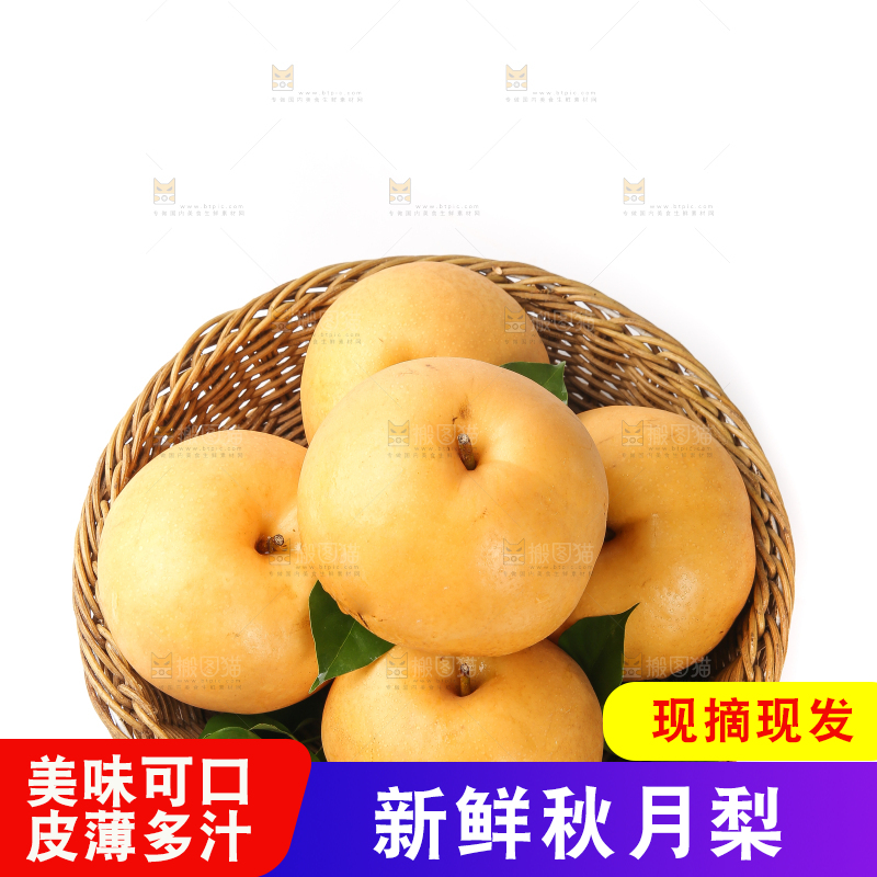 一篮莱阳秋月梨