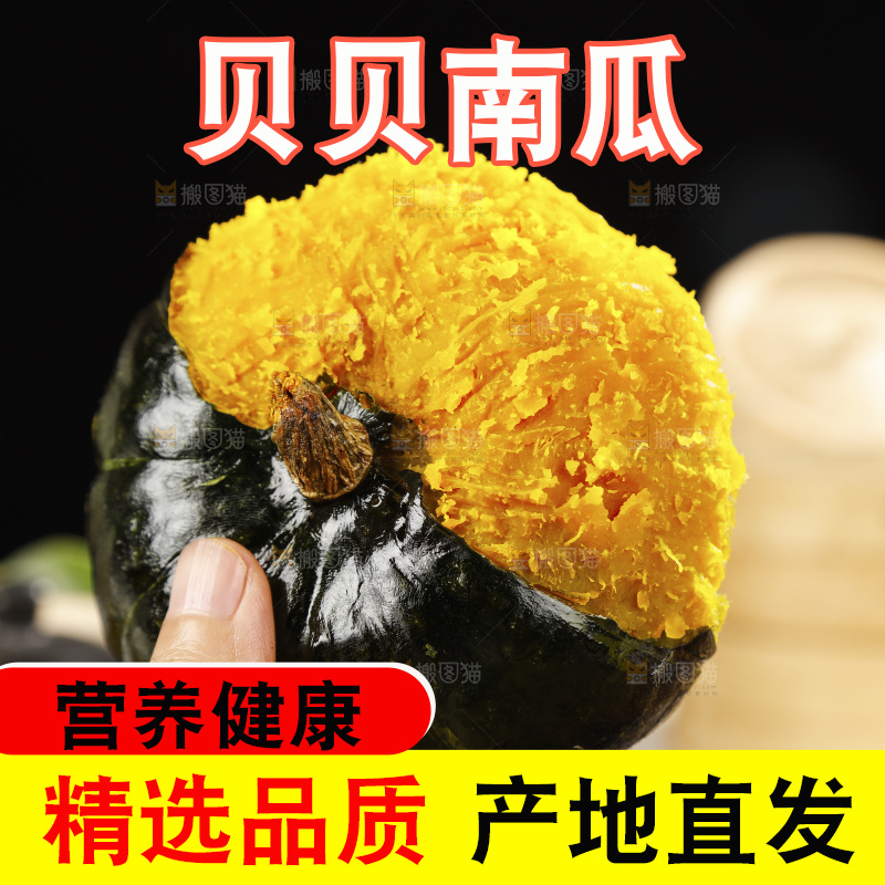 手里拿着的板栗南瓜