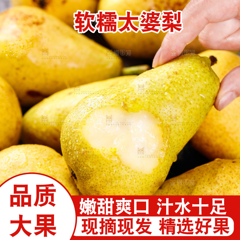 手里拿着太婆梨