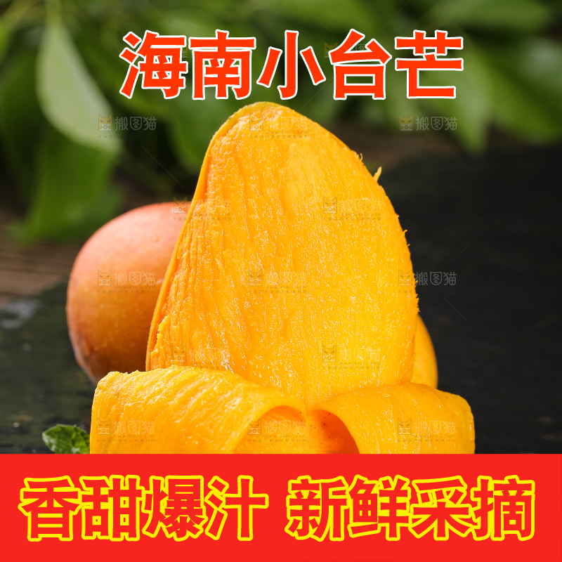 黑底上的新鲜小台芒