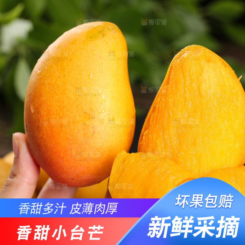 手拿着剥皮的新鲜台芒
