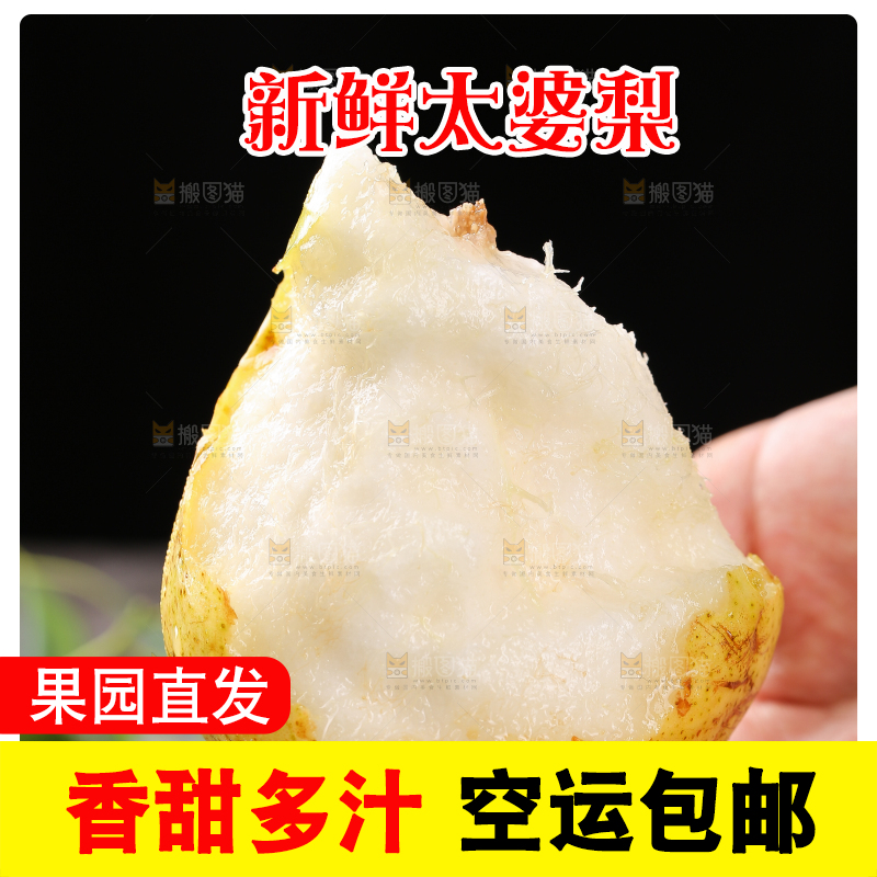 手上放着太婆梨