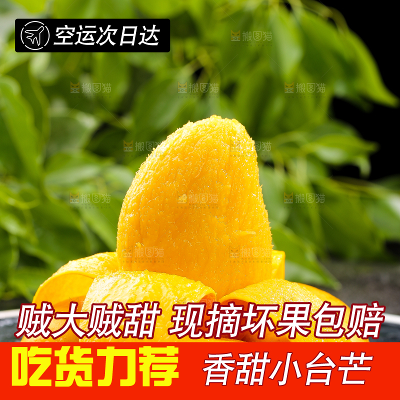 黑底上摆放着的台芒