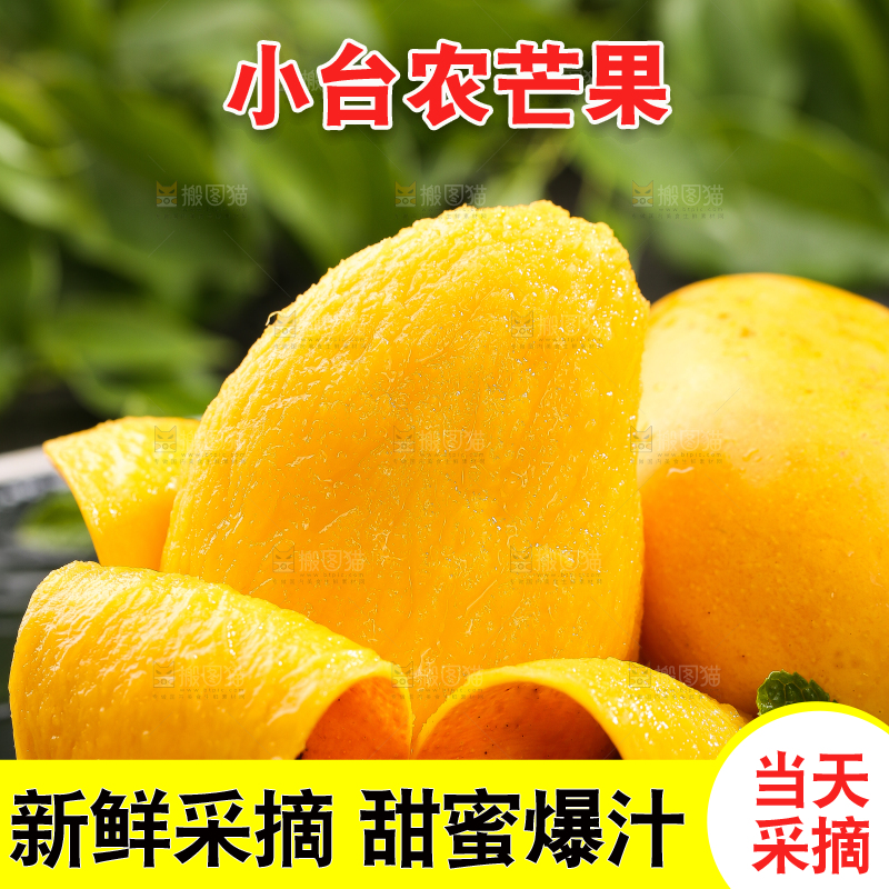 黑底上摆放着的台芒