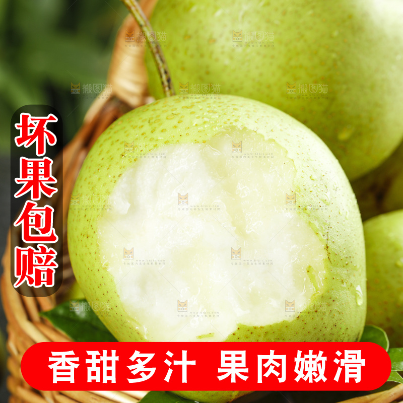 篮子里的陕西早酥梨