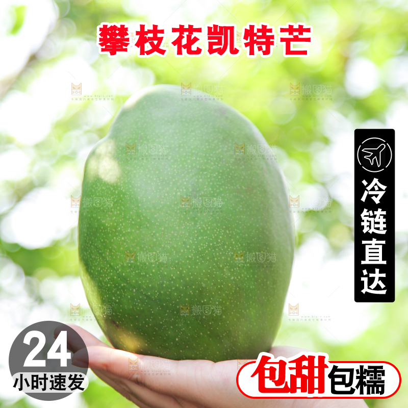 手里拿着凯特芒果