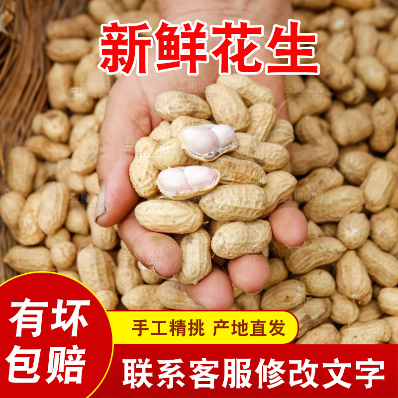 手里的拿着鲜花生