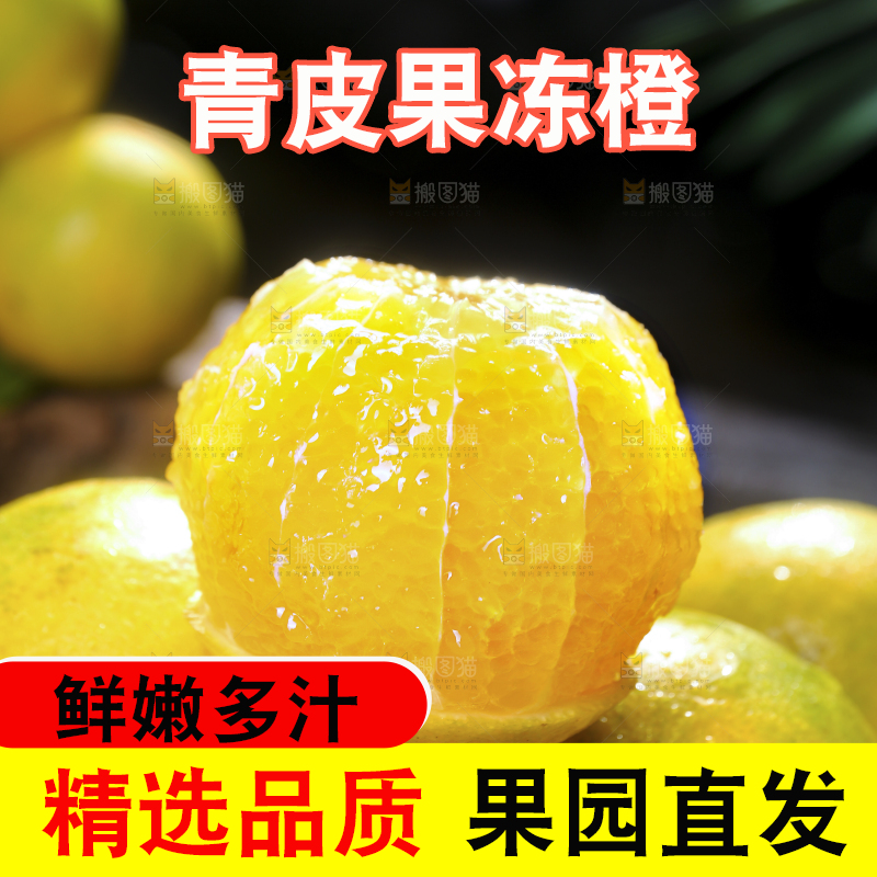 爱媛果冻橙果肉纹理