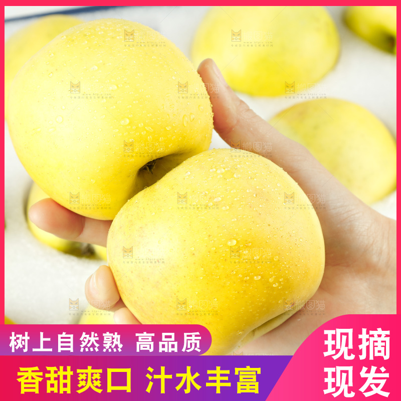 手里拿着瑞雪苹果