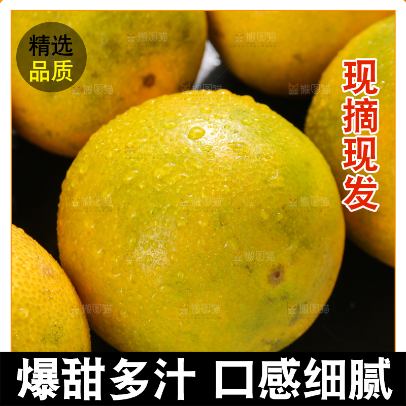 黑石板上的青皮爱媛