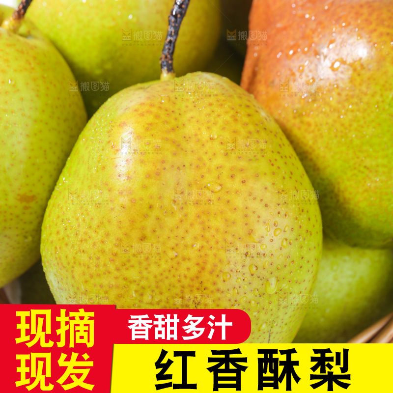 篮子里的红香酥梨