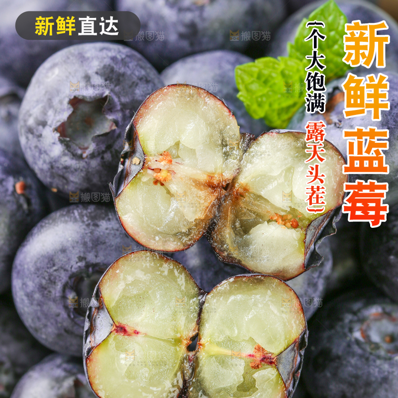 篮子里的云南蓝莓