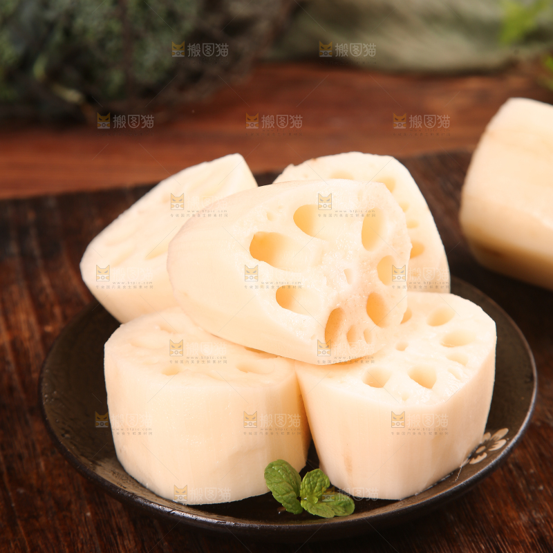 一盘九孔莲藕
