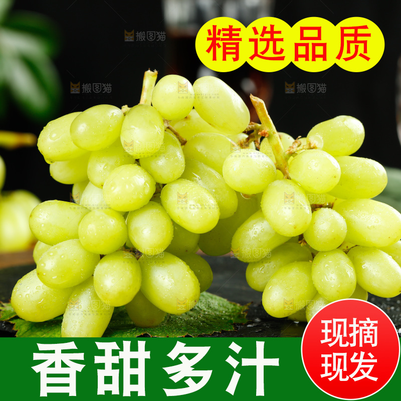 黑底上放着马奶葡萄