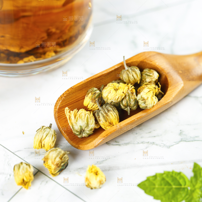 勺子里的胎菊茶