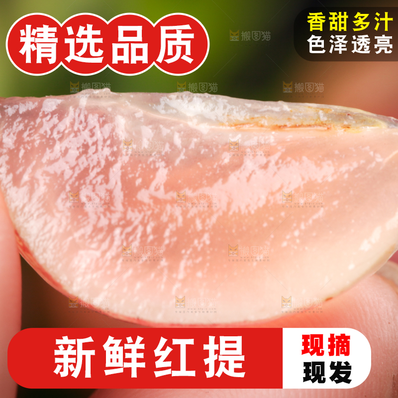 手里拿着提子