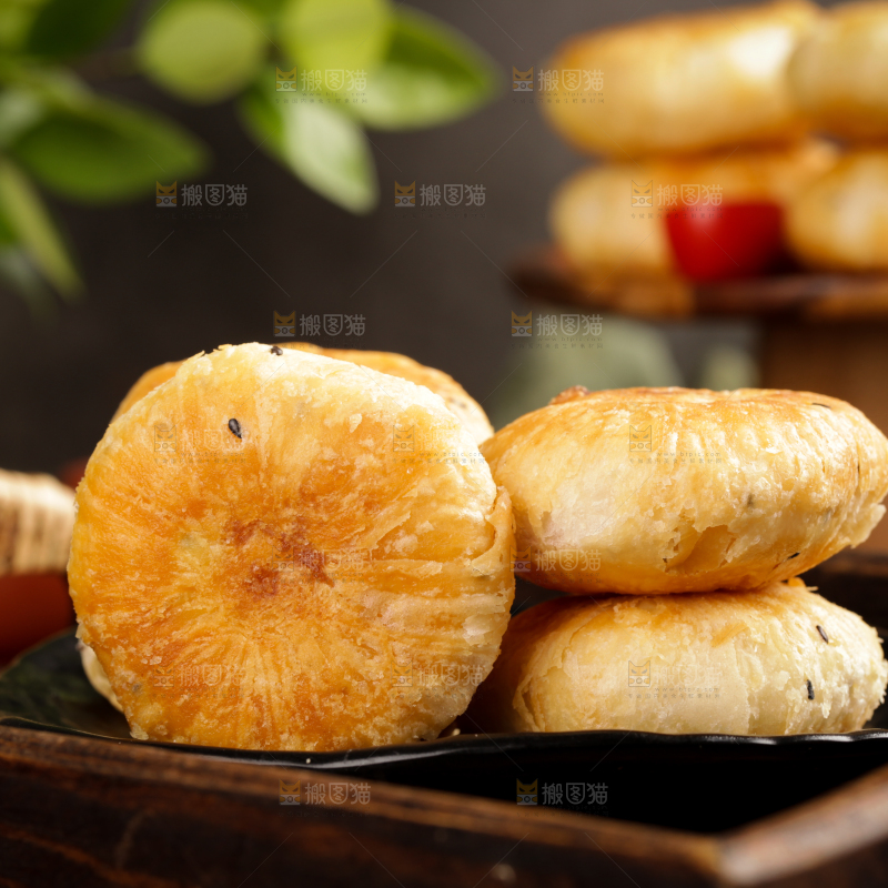 盘子里的酥饼
