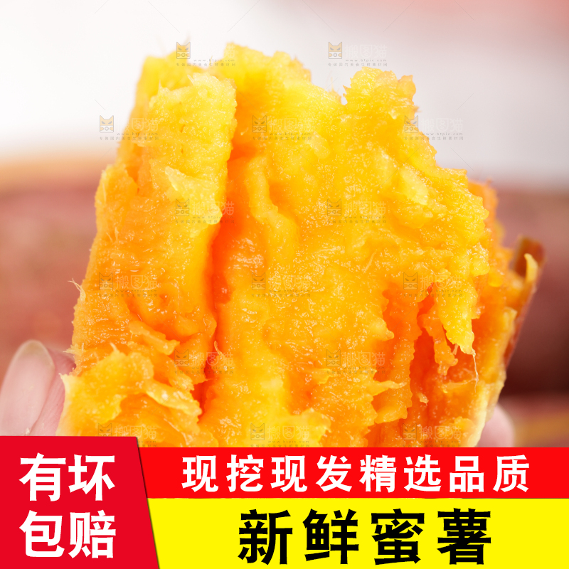 手里拿着黄金蜜薯