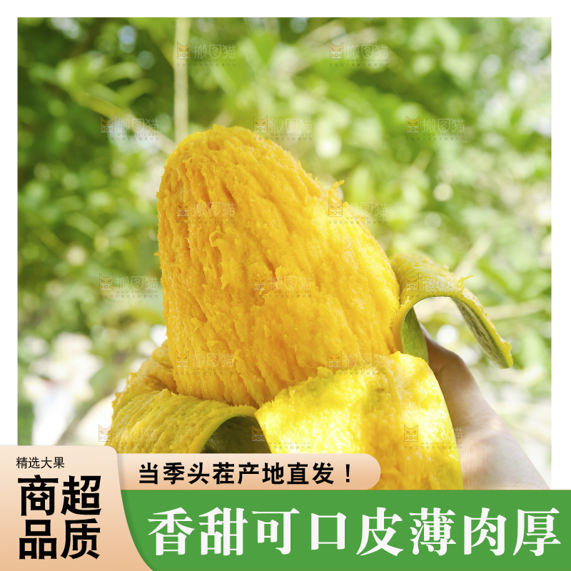 手里拿着青皮凯特芒