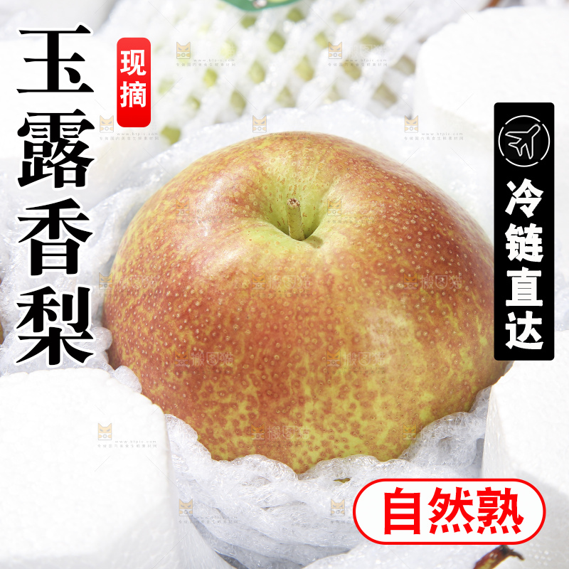 木底上放着玉露香梨