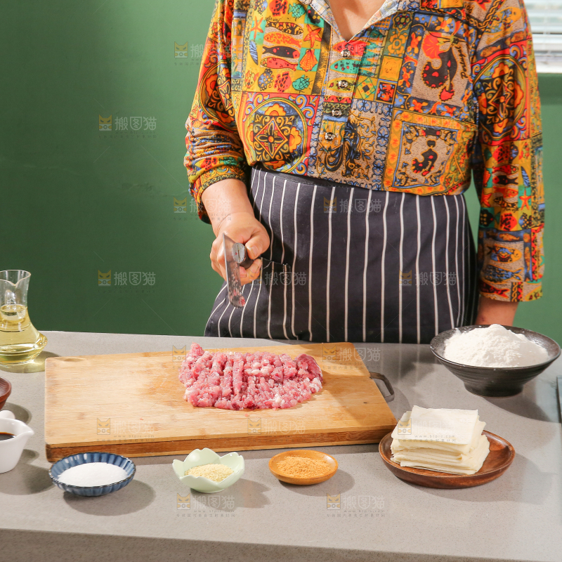 小馄饨制作过程