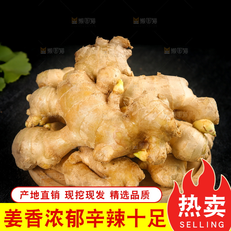 深底上的生姜
